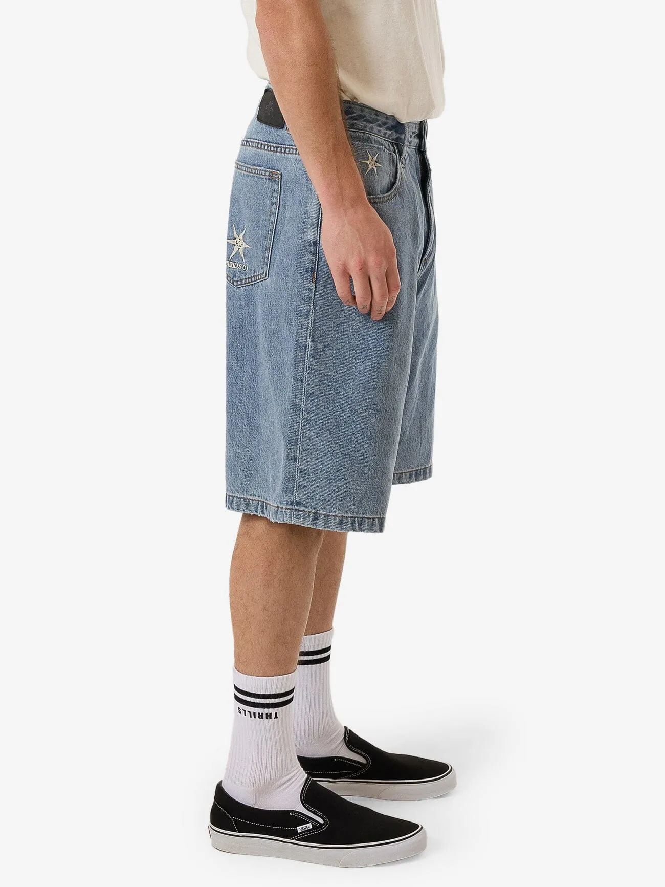 Infinite Stars Big Slacker Denim Short - Garage Blue