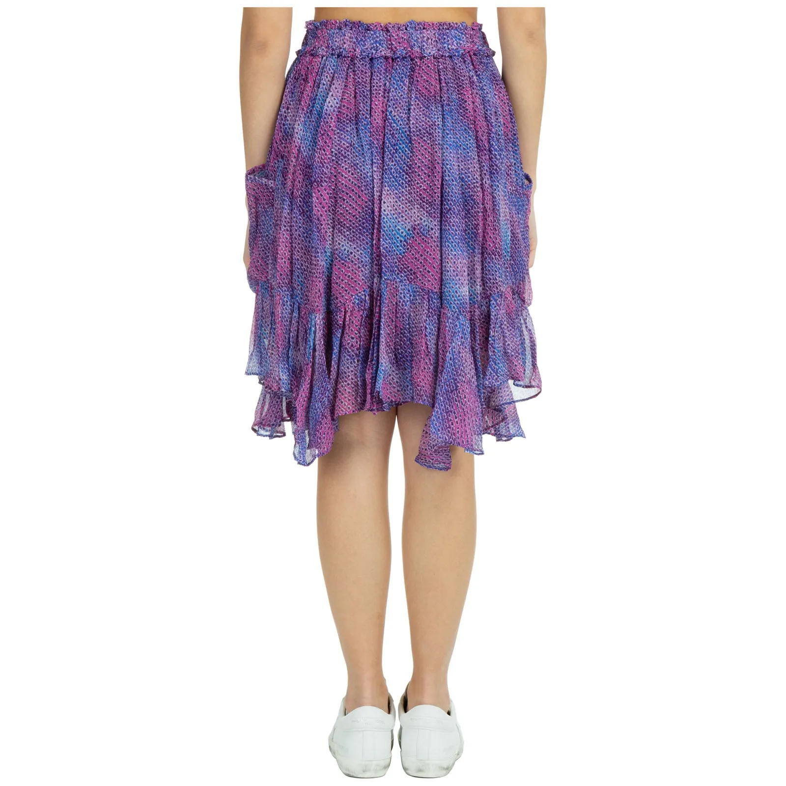 Isabel Marant Abstract Printed Asymmetric Mini Skirt