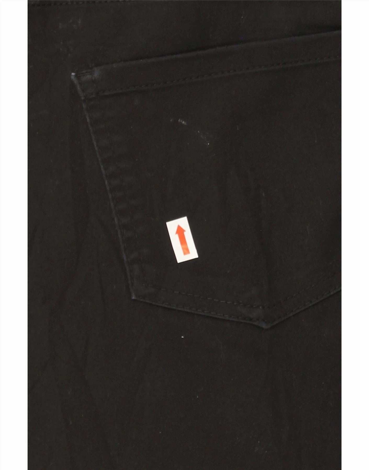IZOD Womens Skinny Casual Trousers US 15 XL W36 L30 Black Cotton
