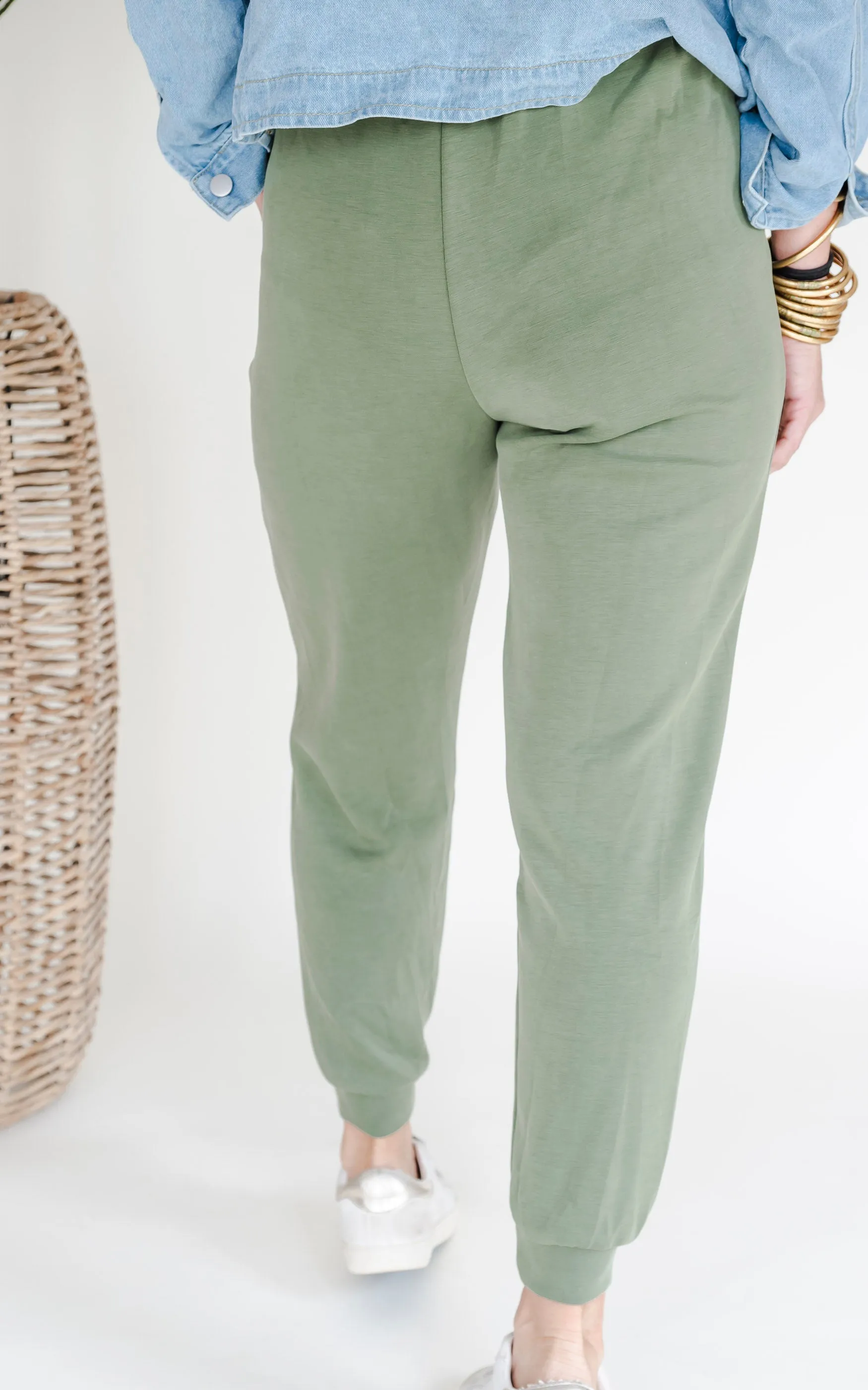 Just Relax High Waisted Solid Knit Jogger - Final Sale