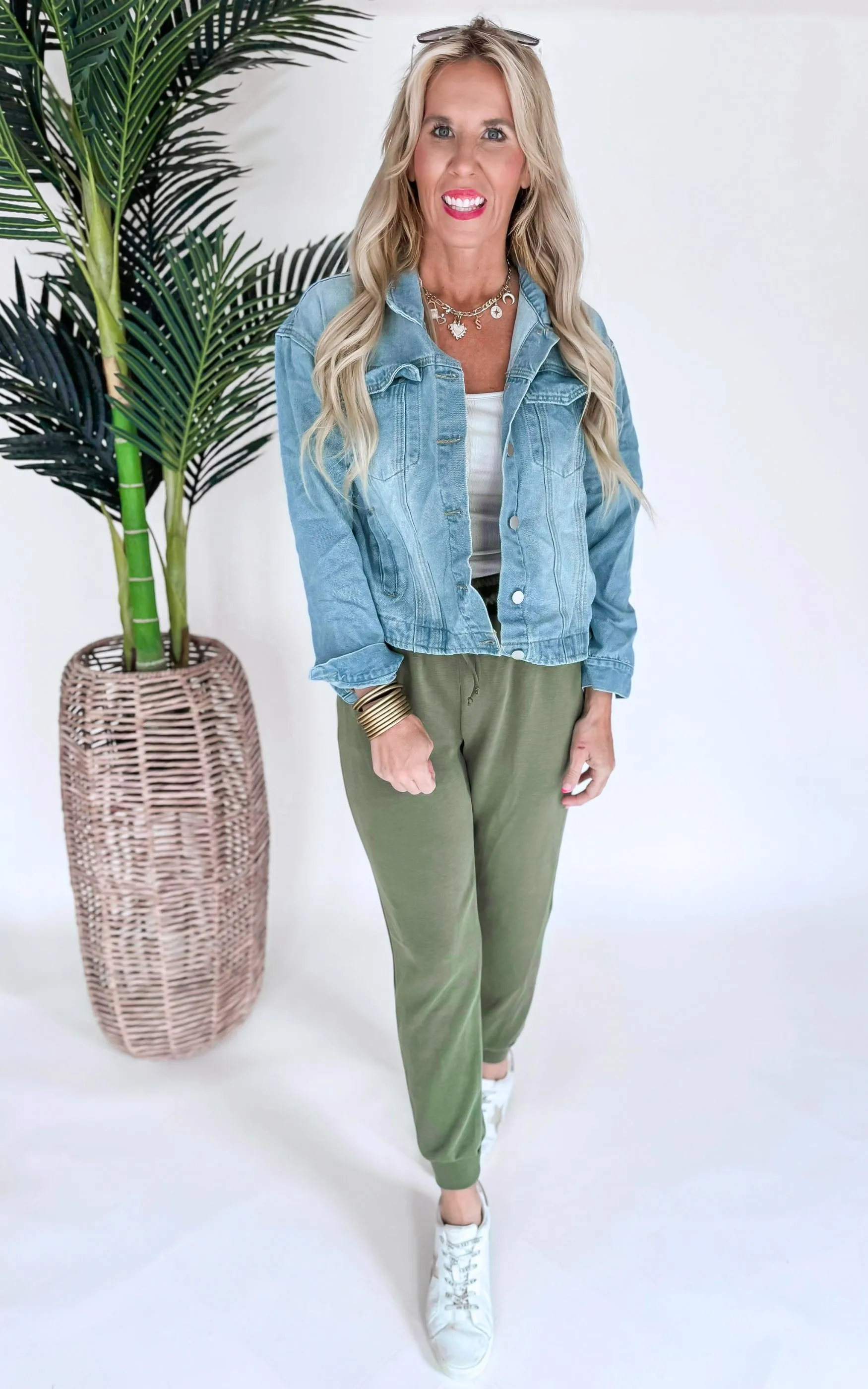 Just Relax High Waisted Solid Knit Jogger - Final Sale