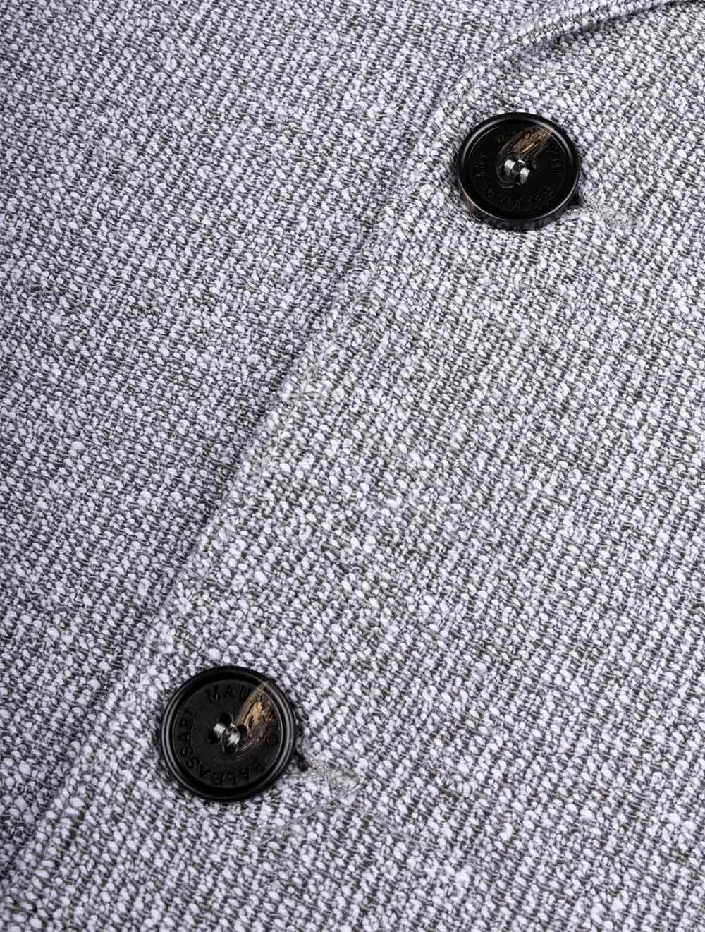 Knit Swacket With Rib Details Stone
