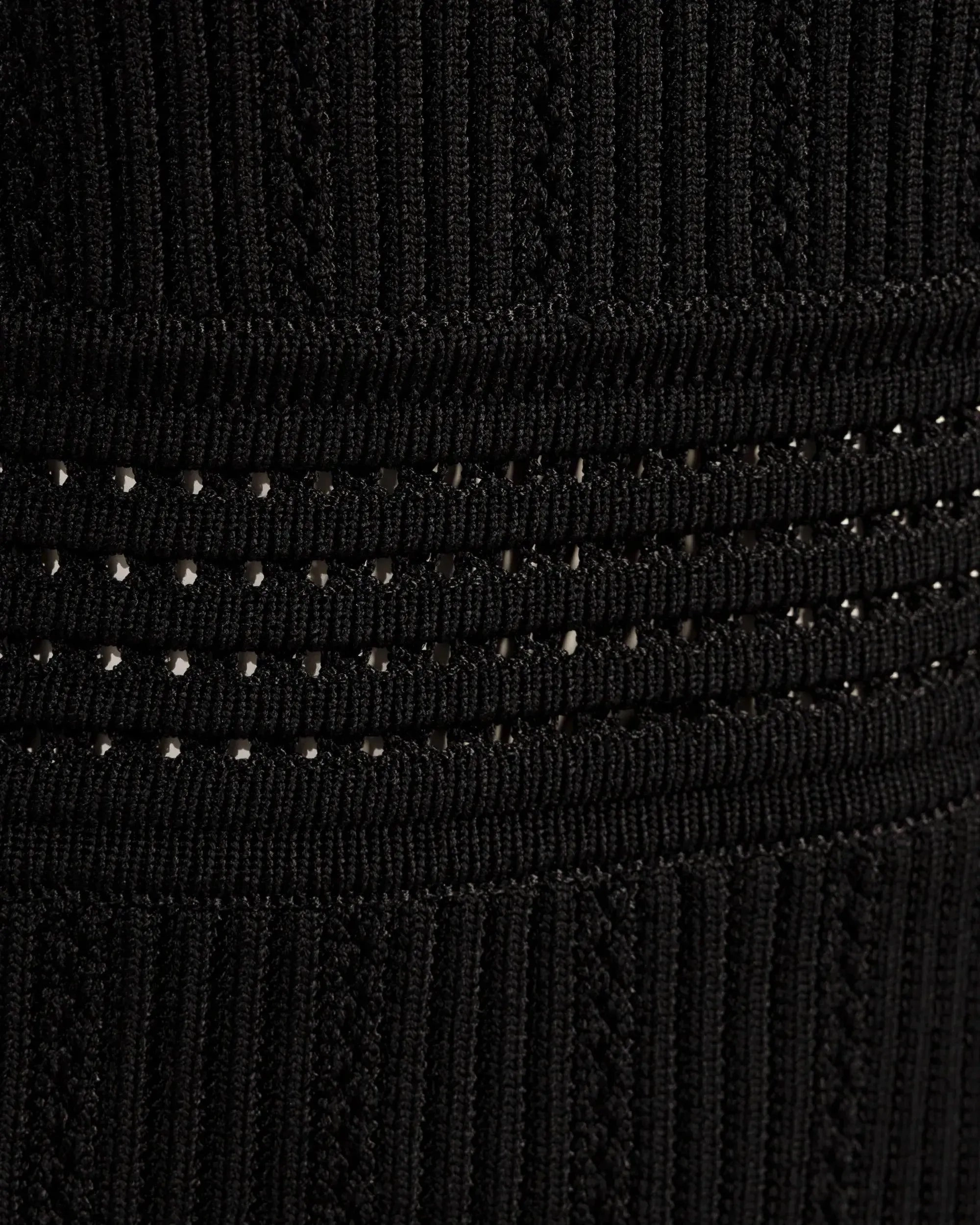 Long Sleeve Pointelle Knit Dress