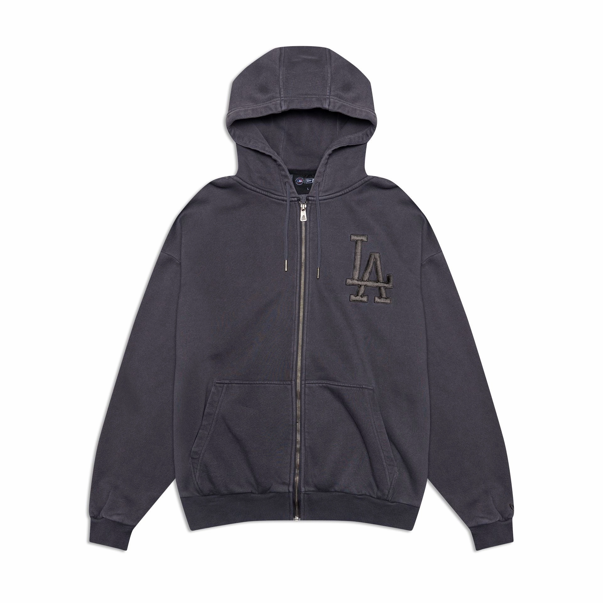 Los Angeles Dodgers Washed MLB Zip Hoodie Blue