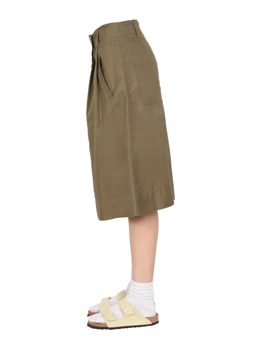 Margaret Howell Asymmetric Midi Skirt