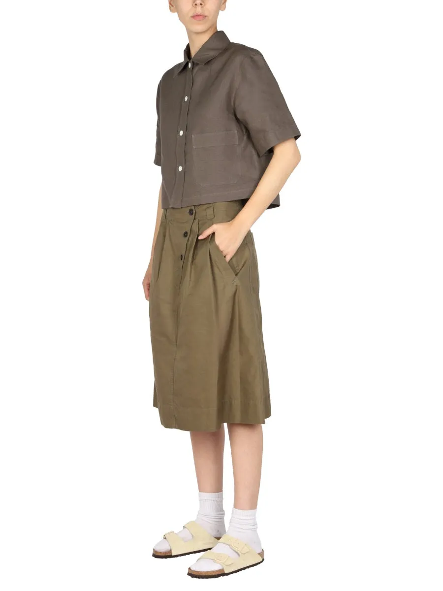 Margaret Howell Asymmetric Midi Skirt