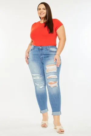 Marimar  Mid Rise Ankle Skinny Jeans (Plus Size)