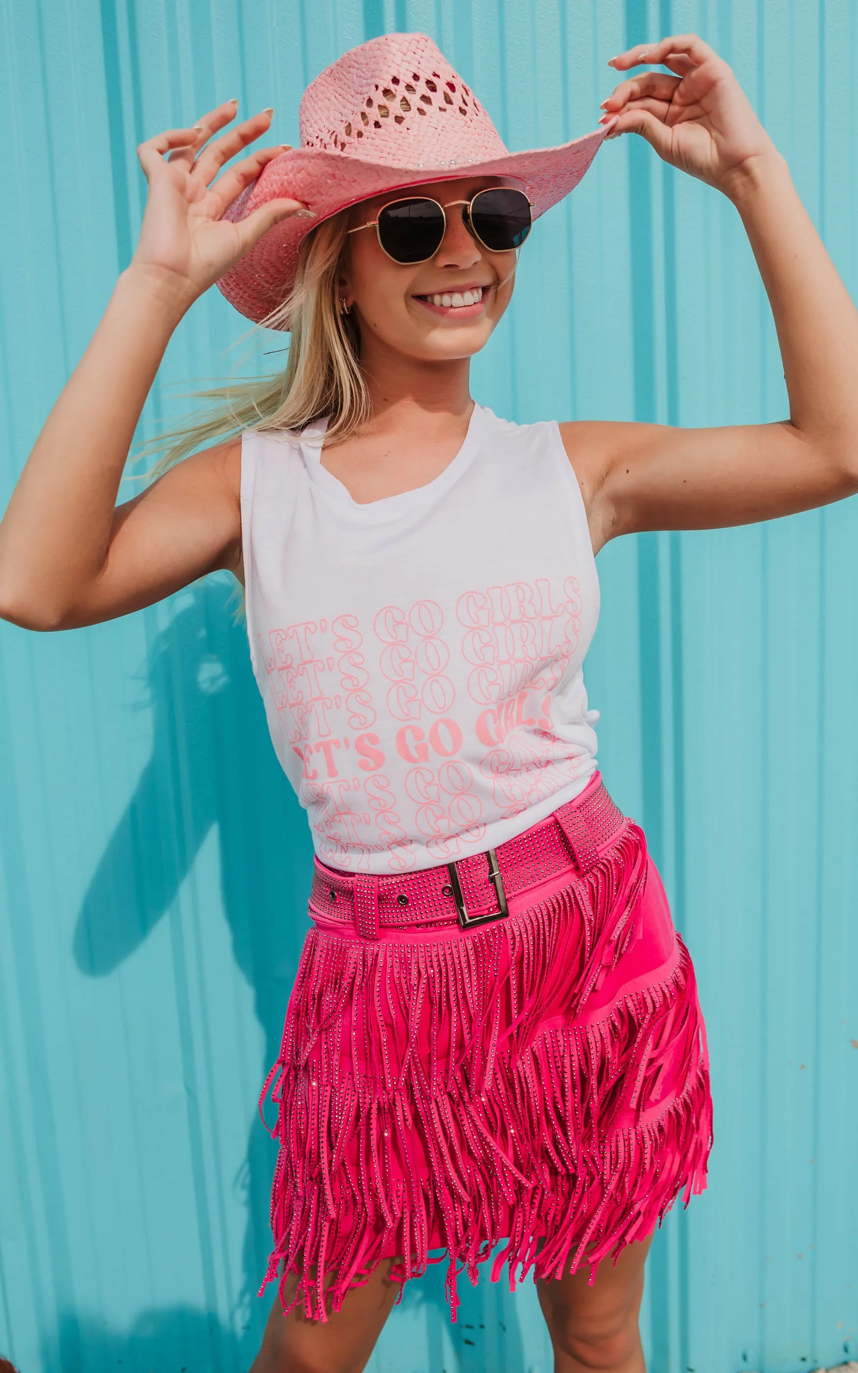 Metallic Fringe Mini Skirt - Final Sale