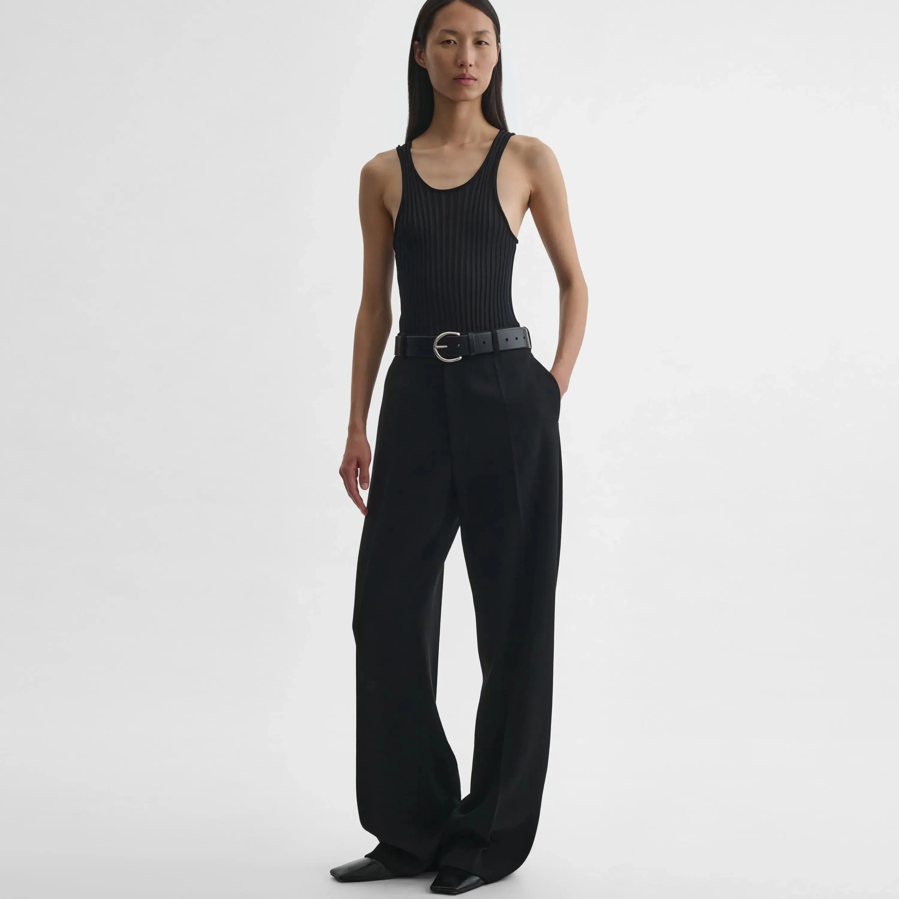 MILANESE TROUSERS | black wool