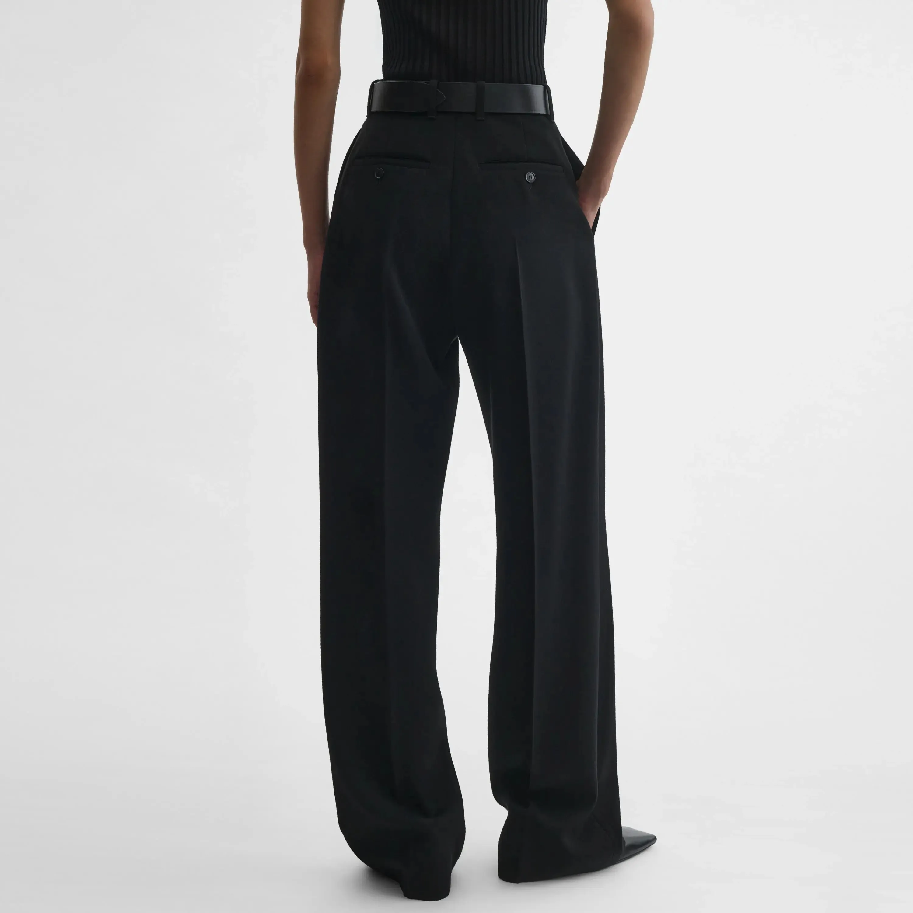 MILANESE TROUSERS | black wool