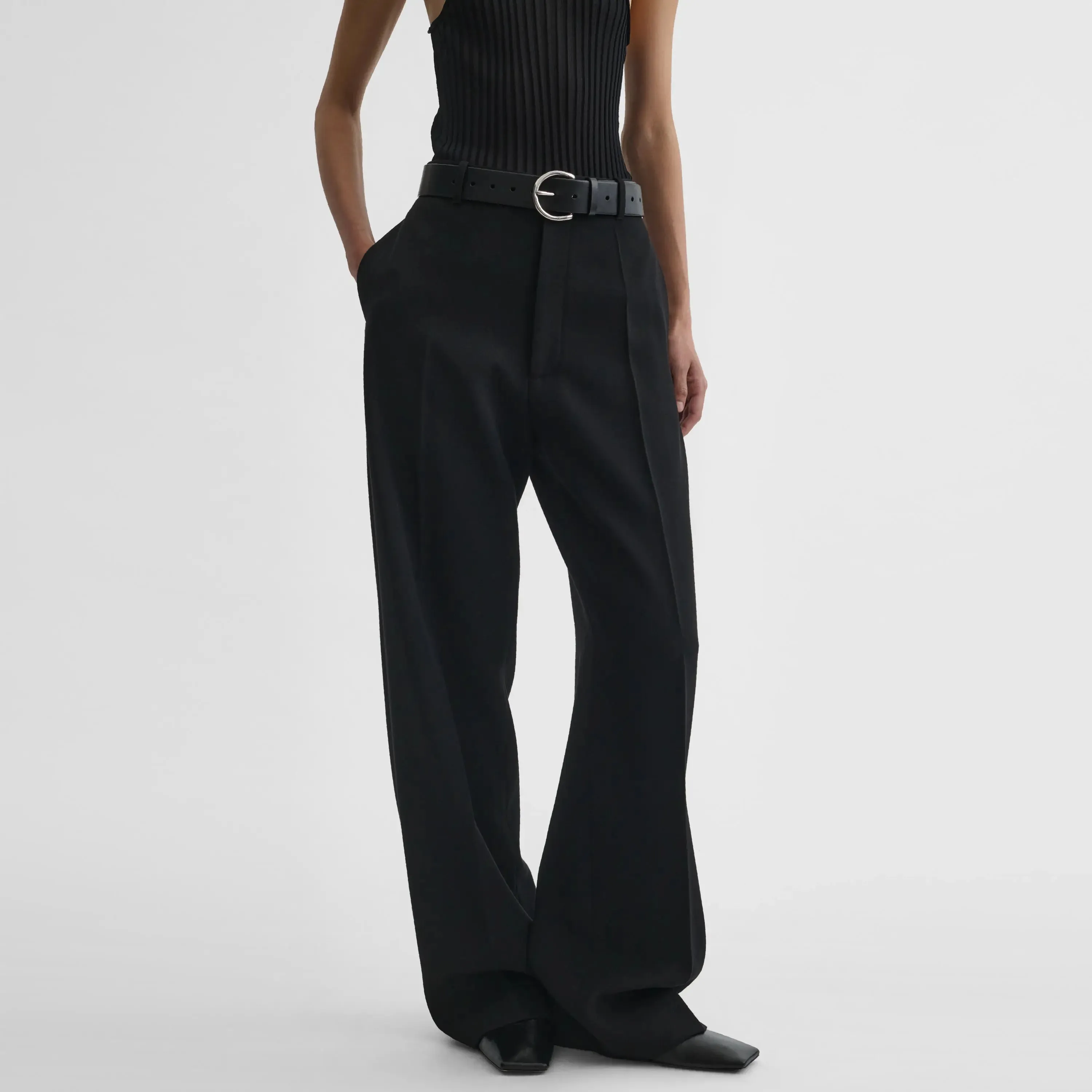 MILANESE TROUSERS | black wool