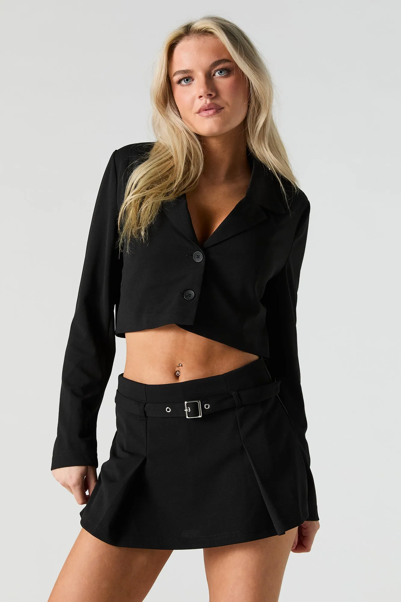 Minijupe-short avec ceinture