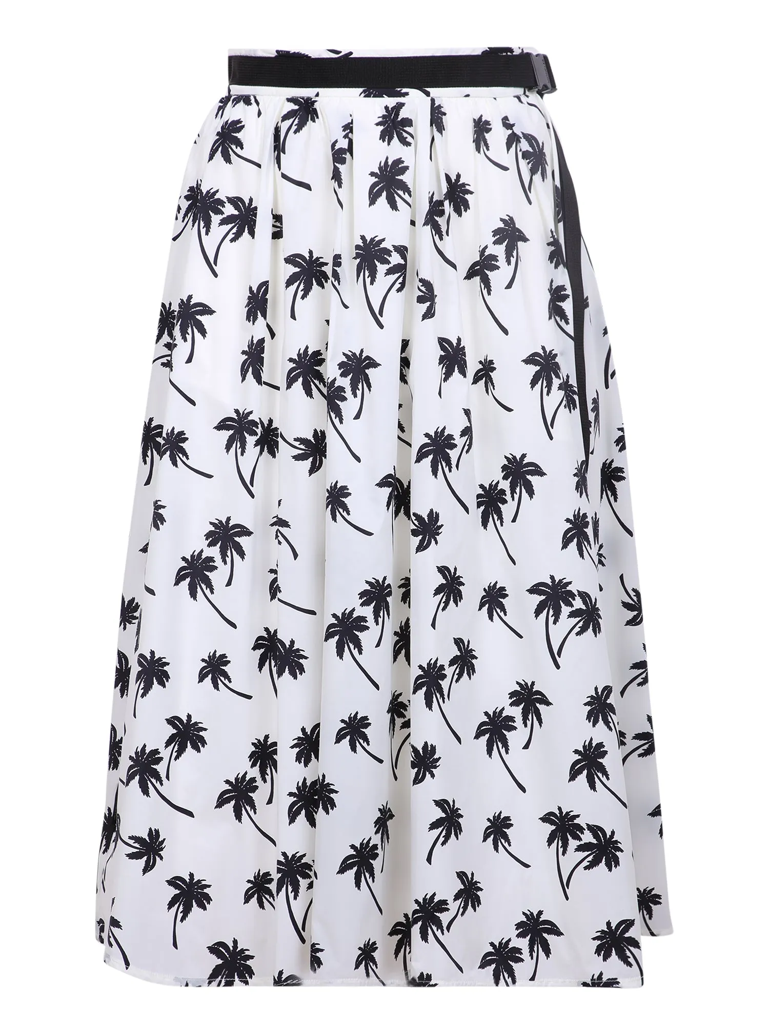 Moncler High Waist Floral Printed Midi Skirt
