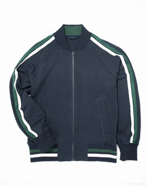 NAVY/GREEN TRACK JACKET