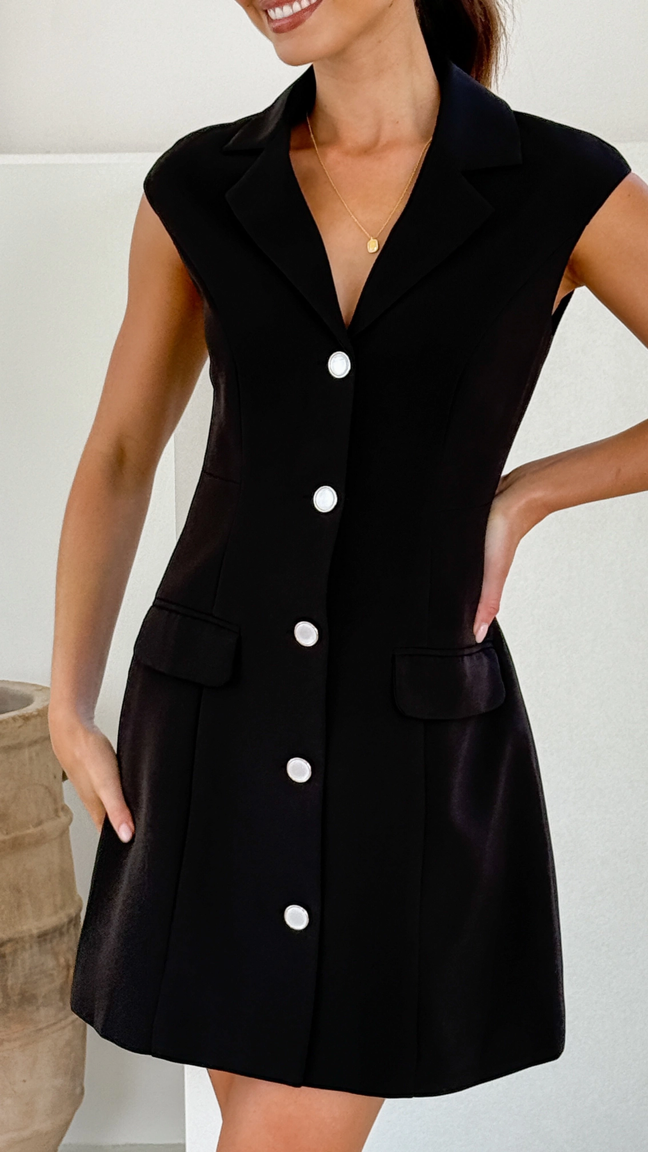 Noa Mini Dress - Black