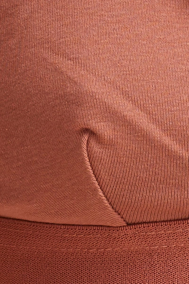 Orange Triangle Bralette Cotton Stretch