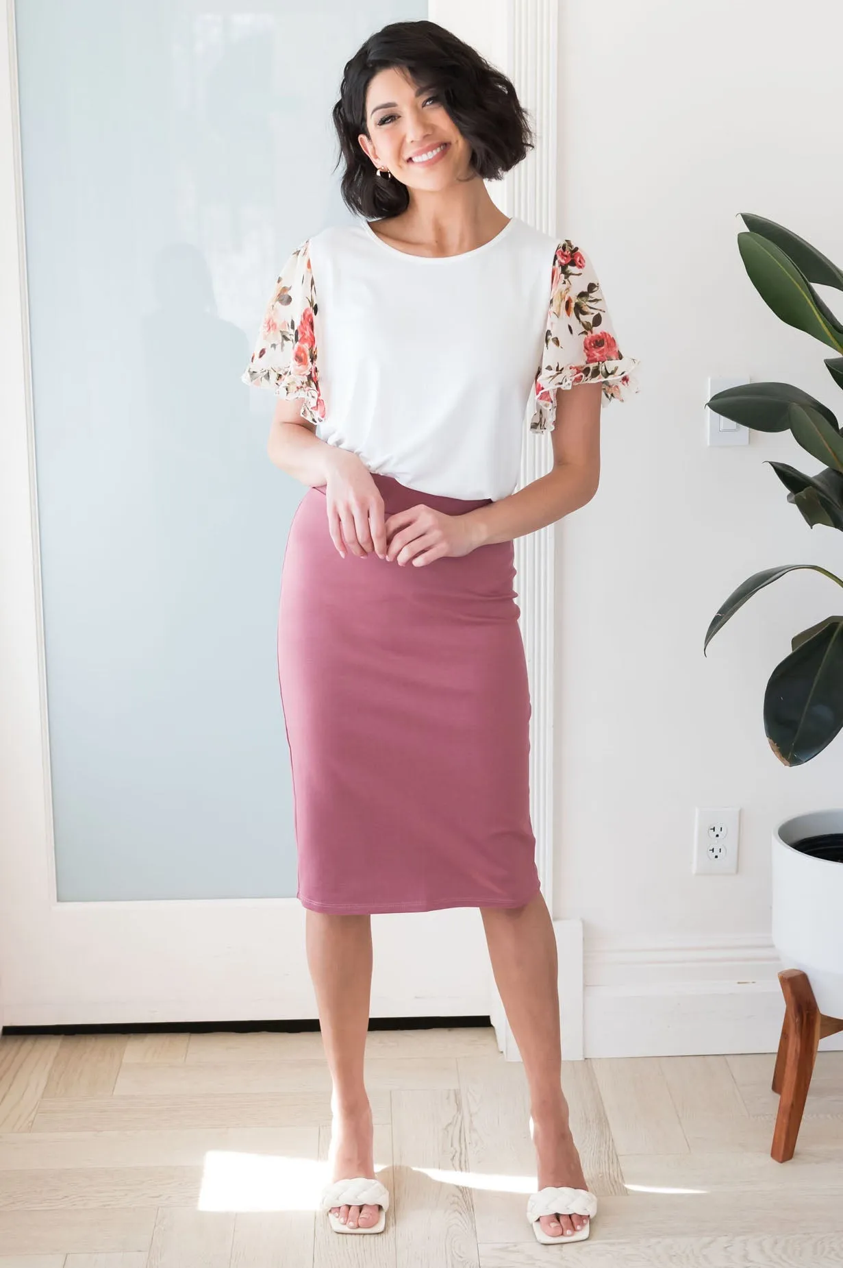 Perfect Fit Modest Pencil Skirt