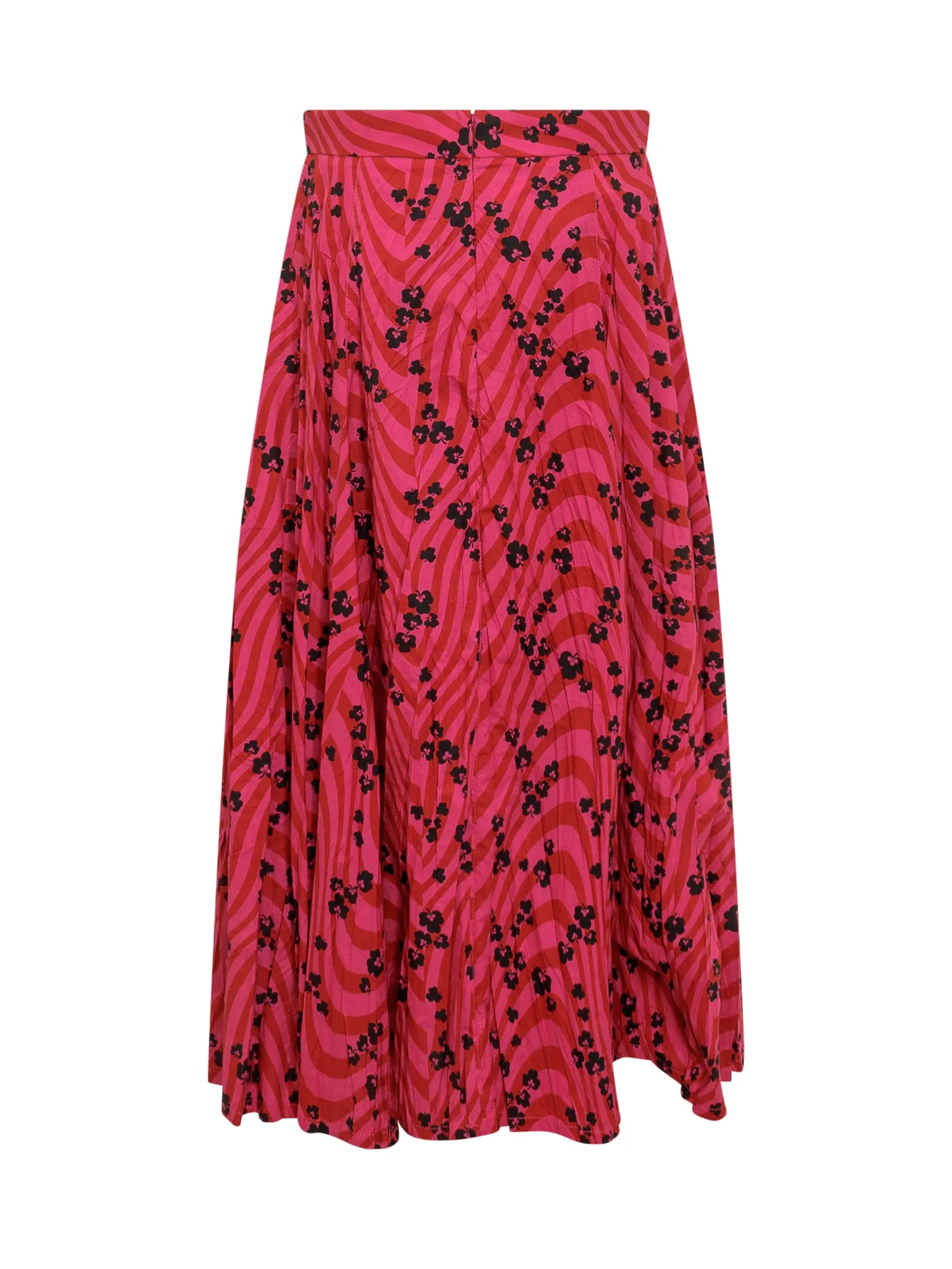 Philosophy Di Lorenzo Serafini Zebra Printed Midi Skirt