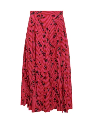 Philosophy Di Lorenzo Serafini Zebra Printed Midi Skirt