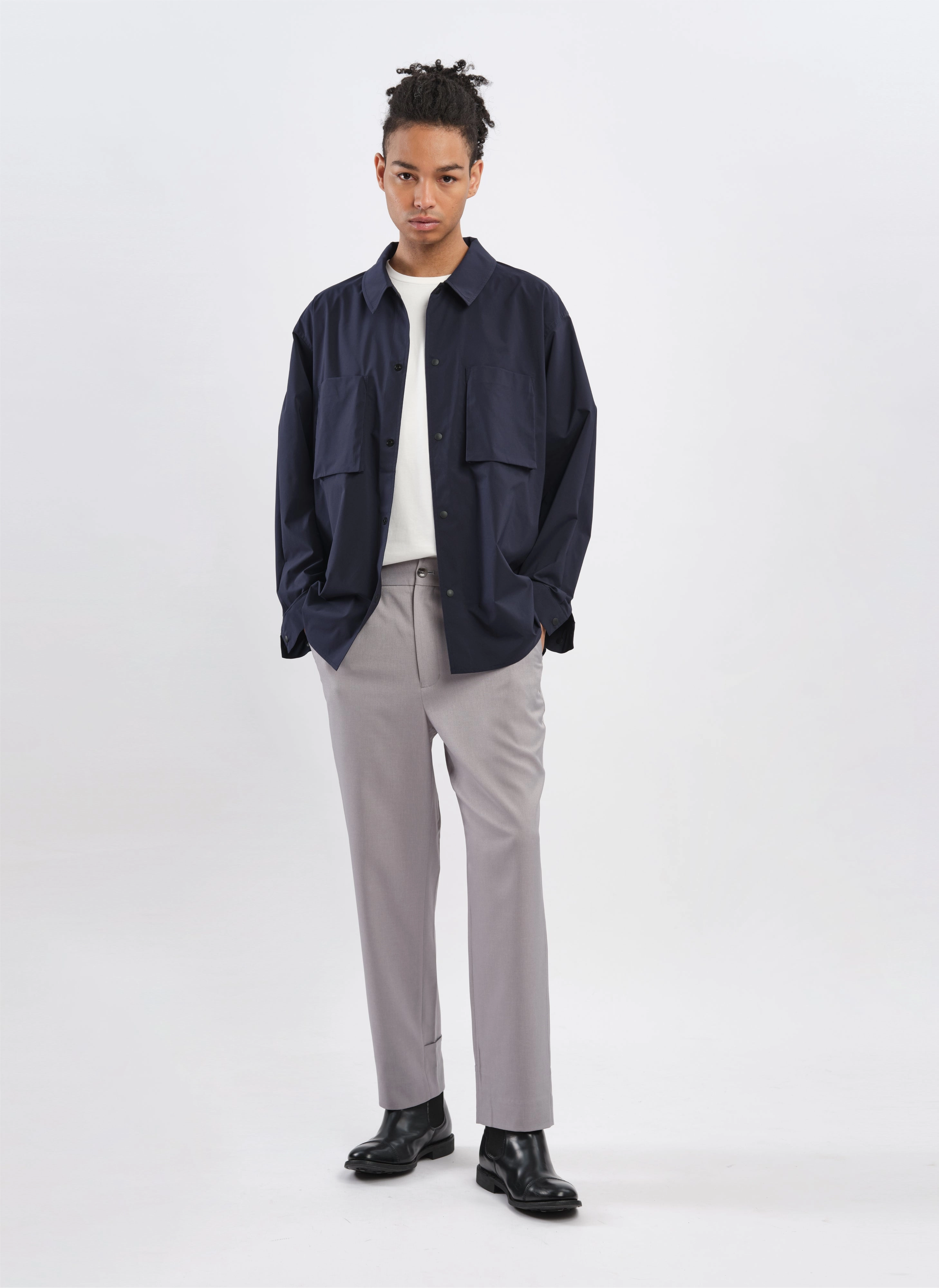 Polyester Regular Length Tapered Pants (P-14)