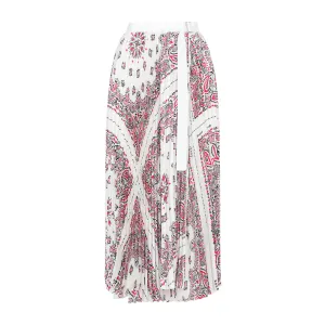 Sacai Bandana Print Midi Skirt