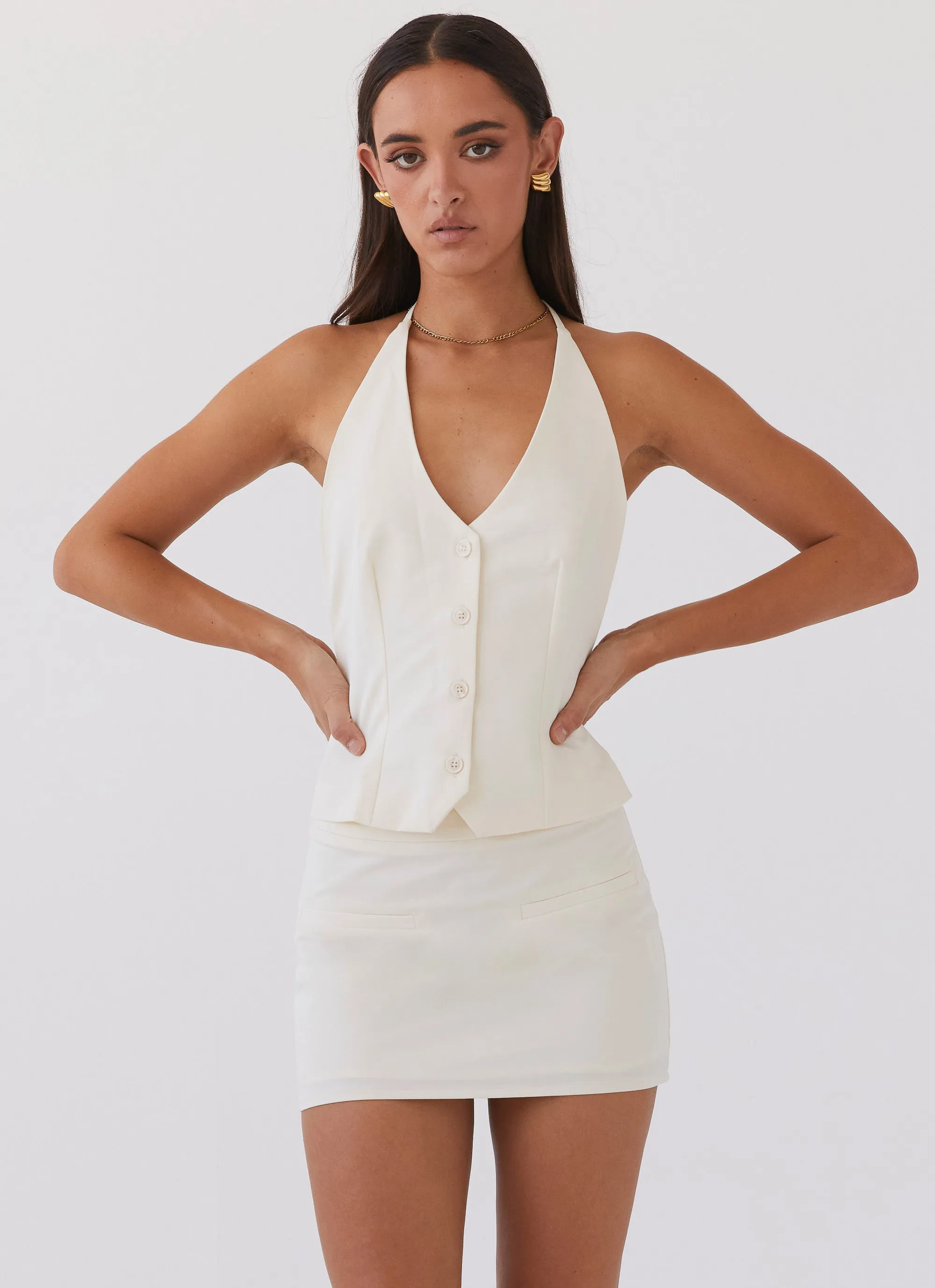 Sarah Mini Skirt - Ivory