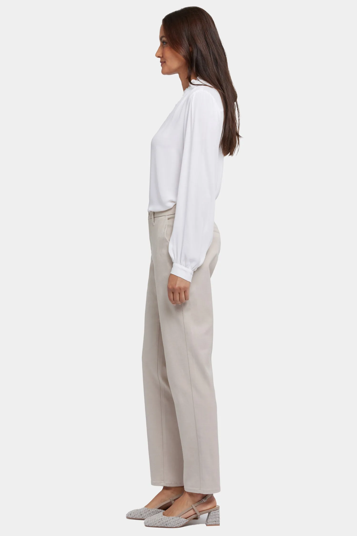 Sheri Slim Trouser Pants - Feather