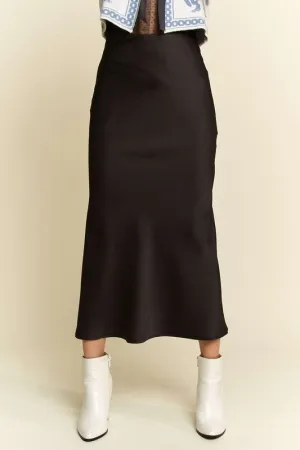 Sleek Midi Length Versatile Casual Wear Skirt