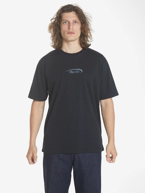 Sphere Embro Oversize Fit Tee - Washed Black