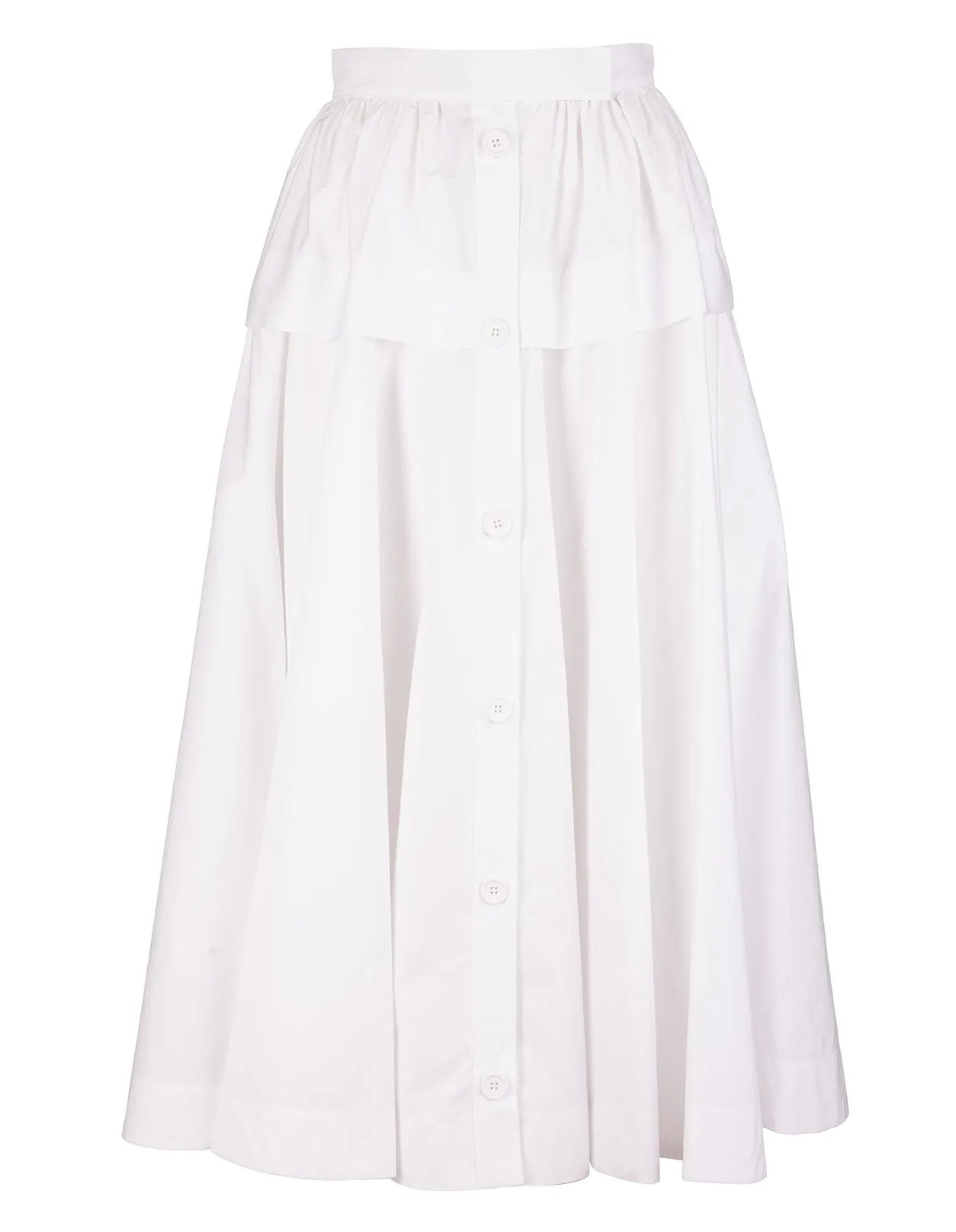 Sportmax Boemia Flounce Hem Midi Skirt