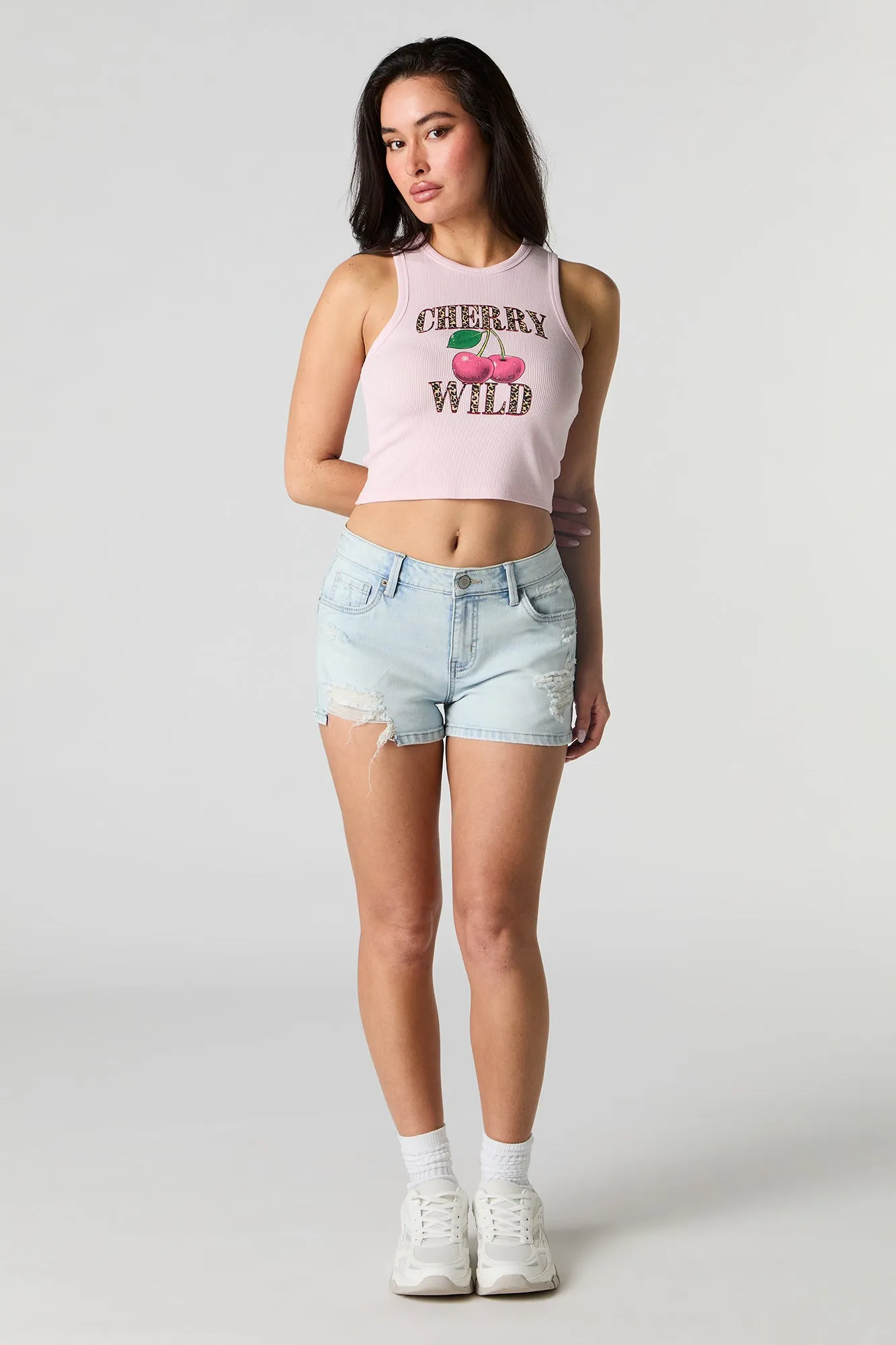 Summer Graphic Ribbed Tank