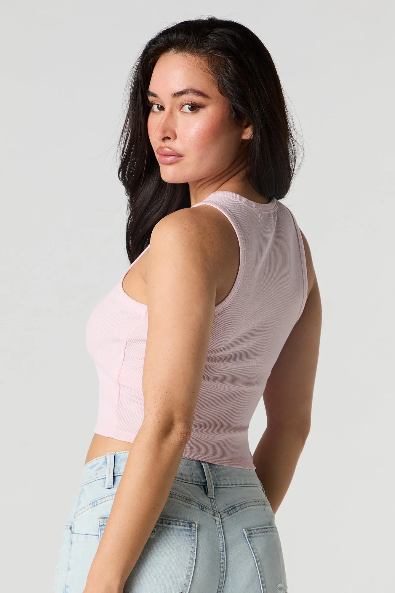 Summer Graphic Ribbed Tank