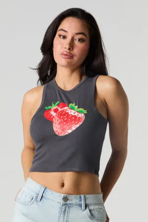 Summer Graphic Ribbed Tank