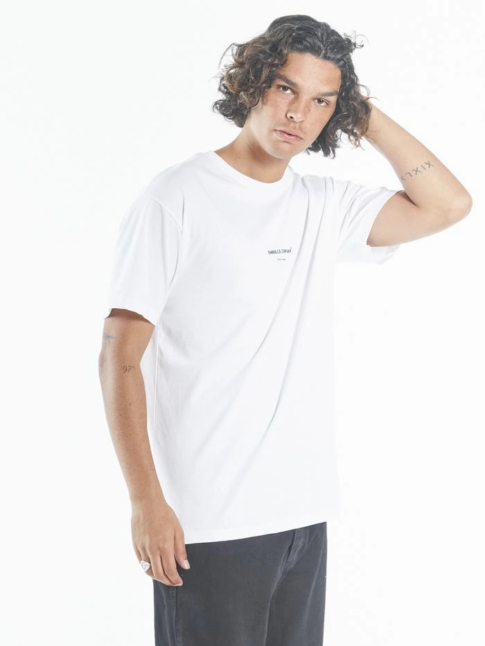 Thrills Stamp Merch Fit Tee - White