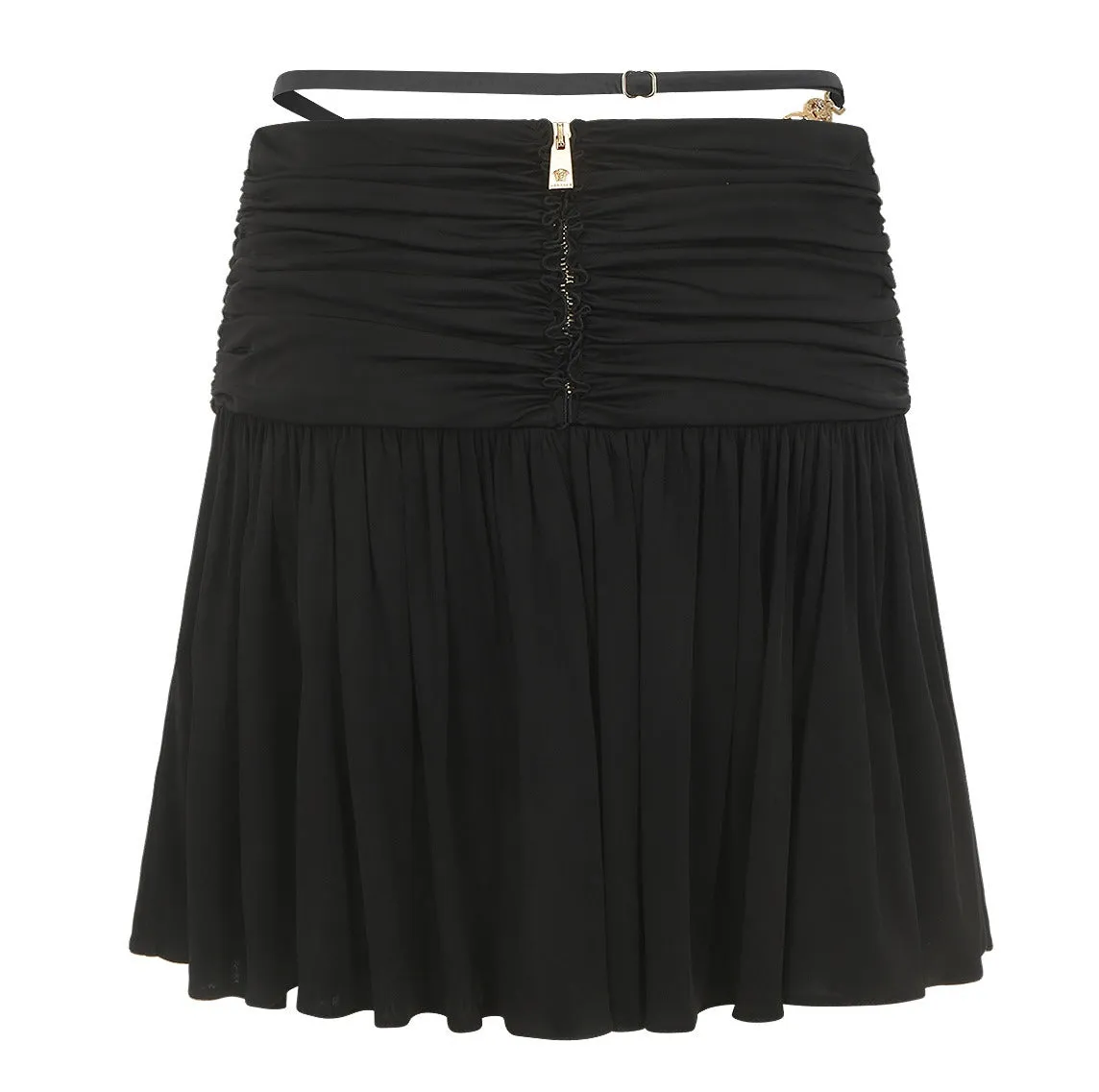 Versace Medusa Ruffled Mini Skirt
