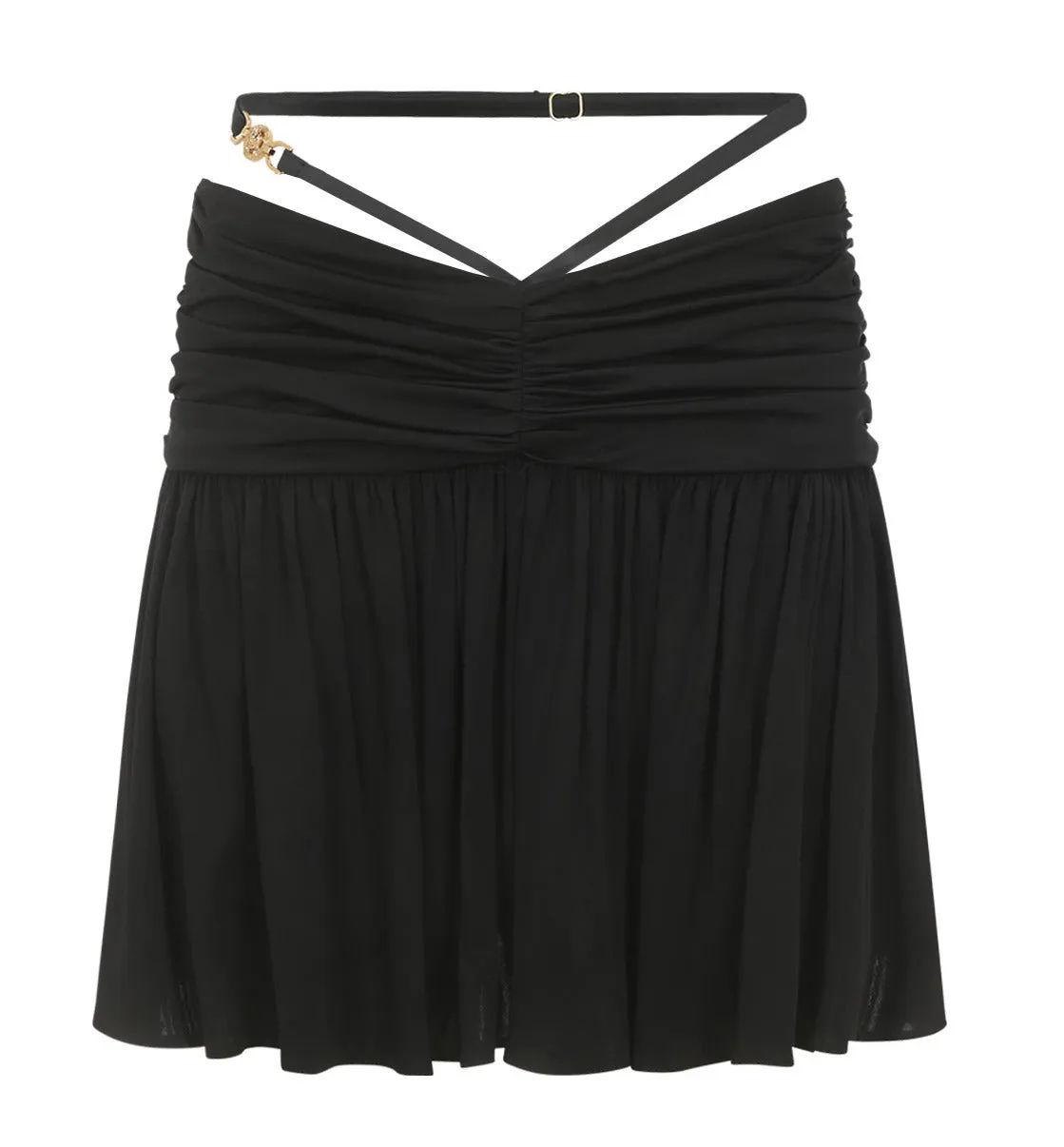 Versace Medusa Ruffled Mini Skirt