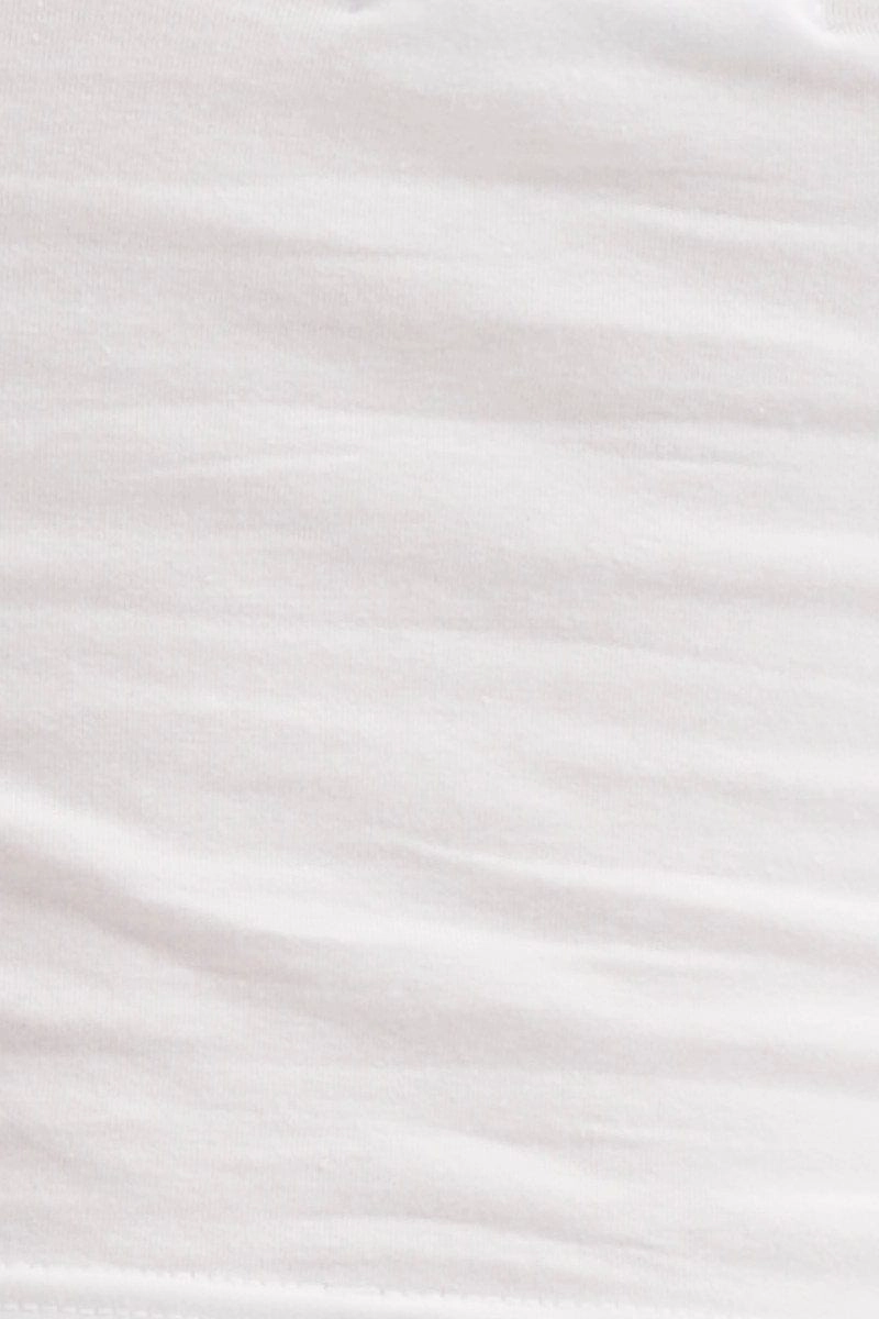 White Singlet Crop Top